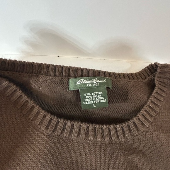 Women’s Eddie Bauer Sweater & Cardigan Set Brown Size Large - Picture 3 of 3
